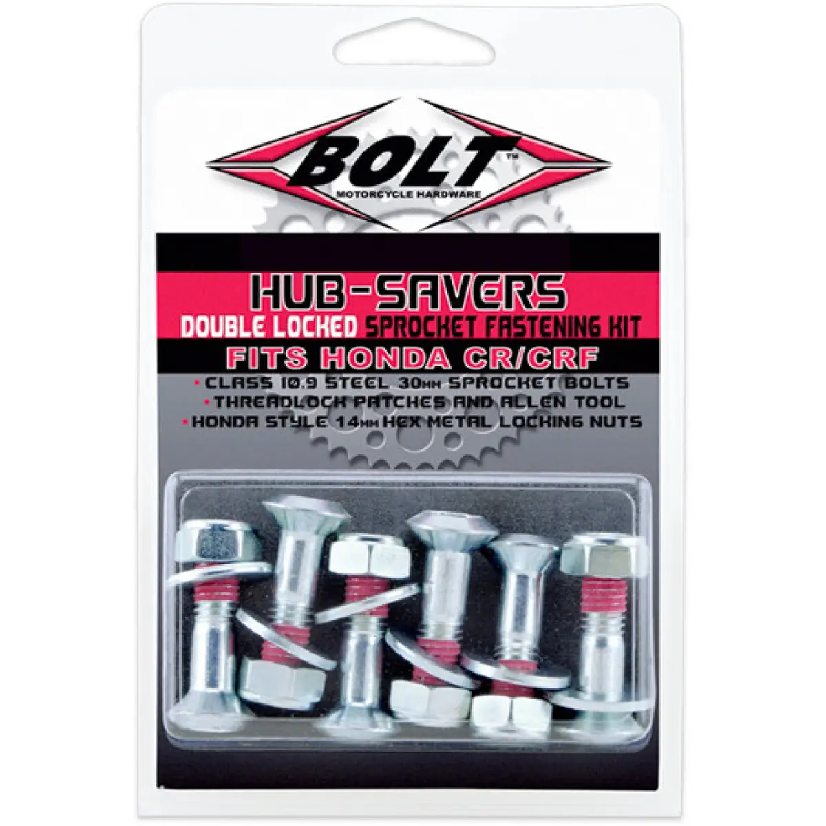 Bolt Motorcycle Sprocket Bolts - Honda 1