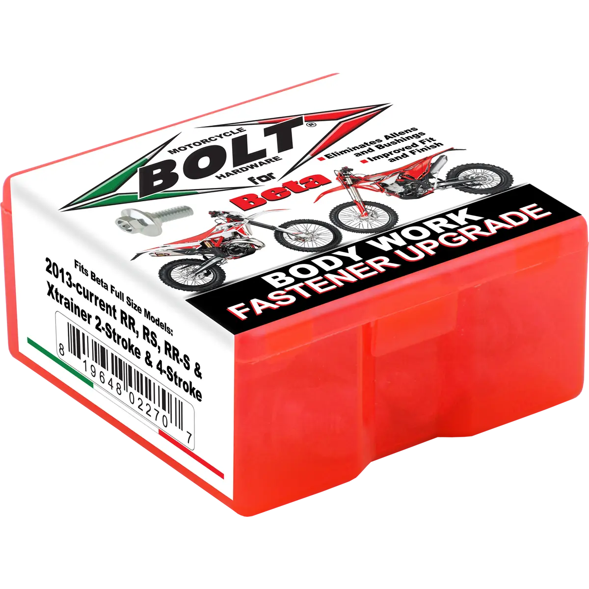 Bolt Motorcycle Full Plastic Fastener Kit - Beta 1
