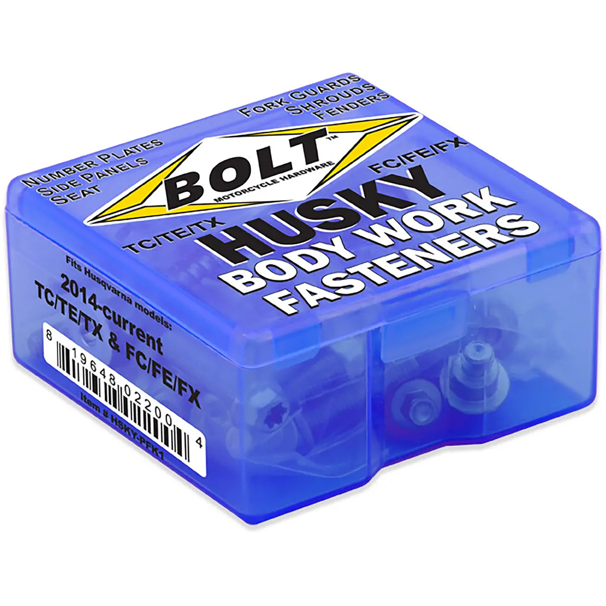 Bolt Motorcycle Full Plastic Fastener Kit - Husqvarna 1