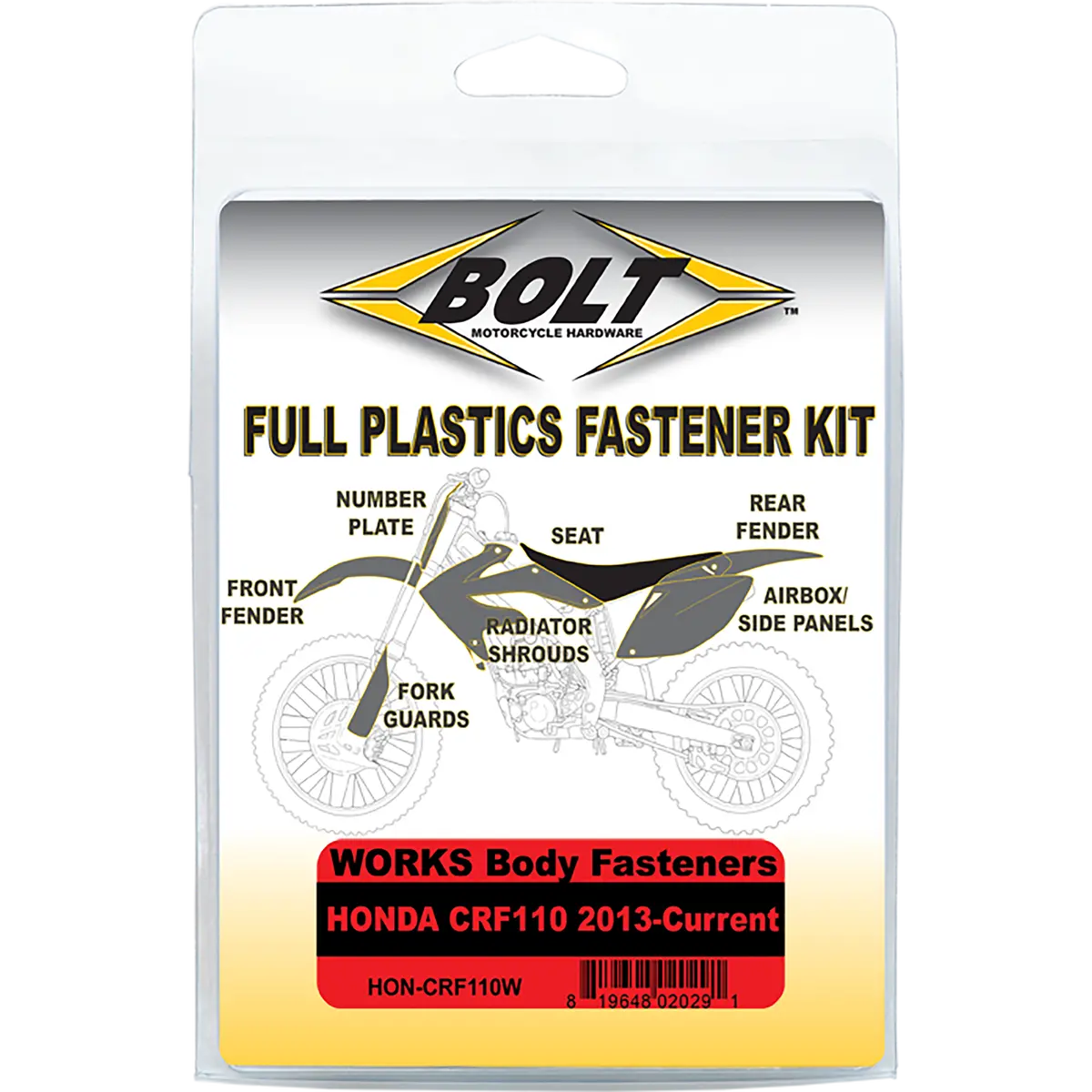 Bolt Honda-Specific Full Plastic Fastener Kit - Image 8