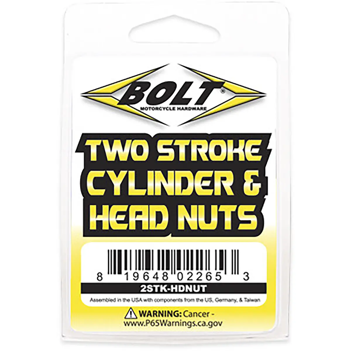 Bolt 2-Stroke Cylinder & Head Nuts - 2Stk-Hdnut 1