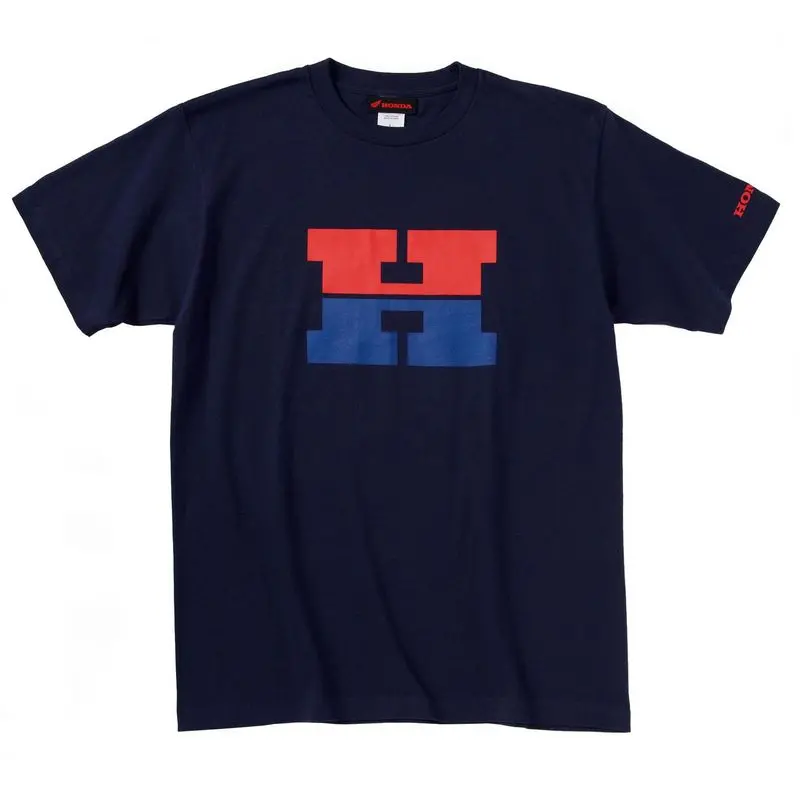 Honda Riding Gear H Mark T-Shirt Navy [0Sytn-W5a-V] 1