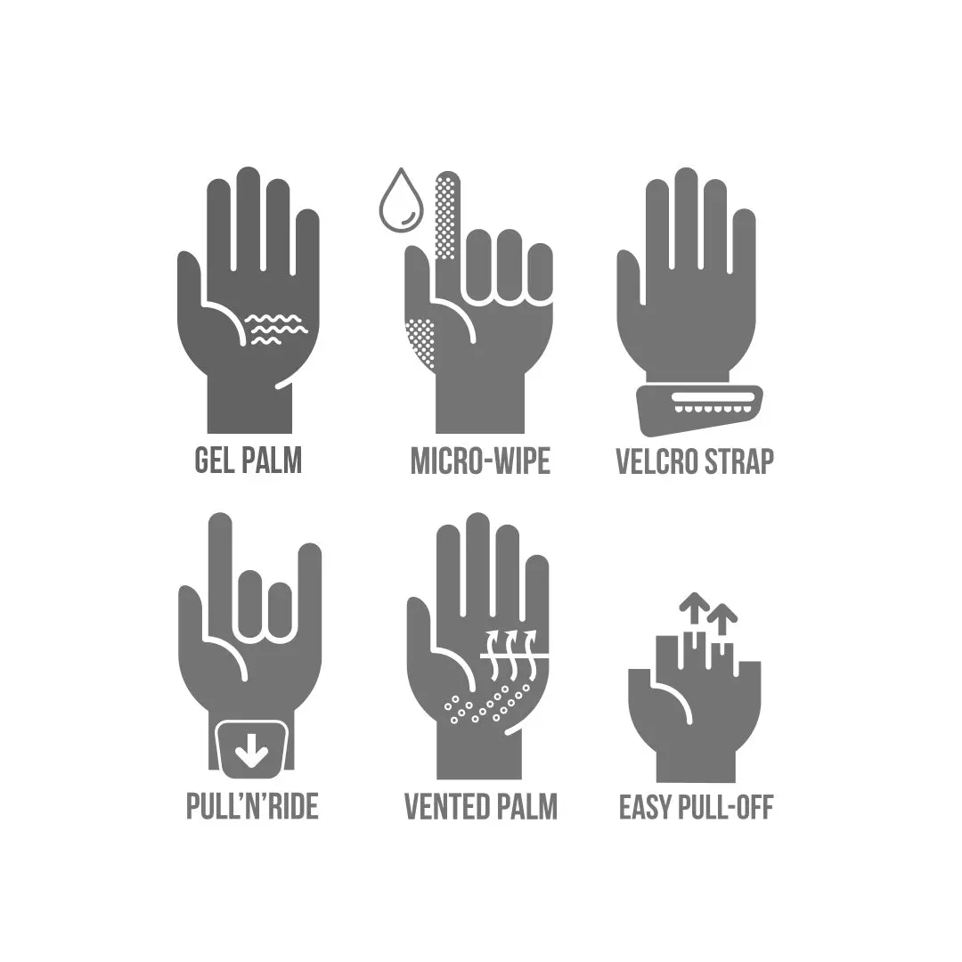 Five Rc3 Gel Shorty Gloves. 5