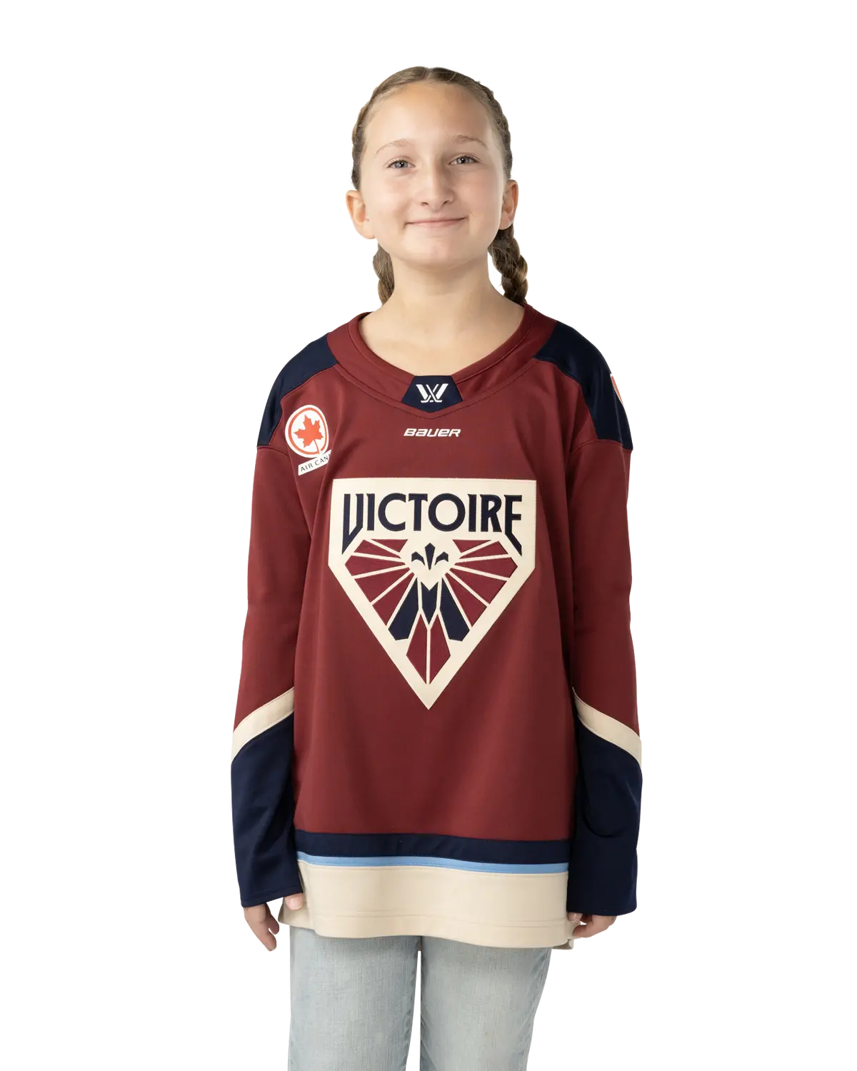 Bauer Pwhl Home Jersey Montreal Victoire Kids 1