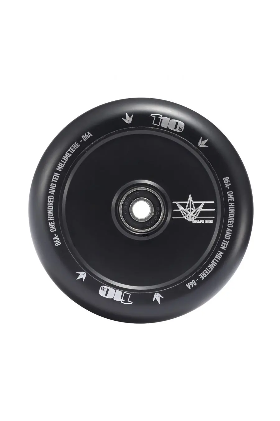 110Mm Hollowcore Wheel - Black - Envy 1