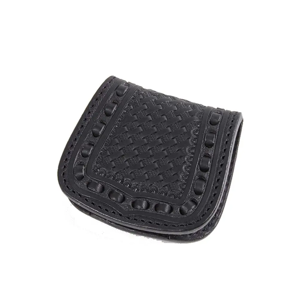 Degner Carving Coin Case Black W-89 1
