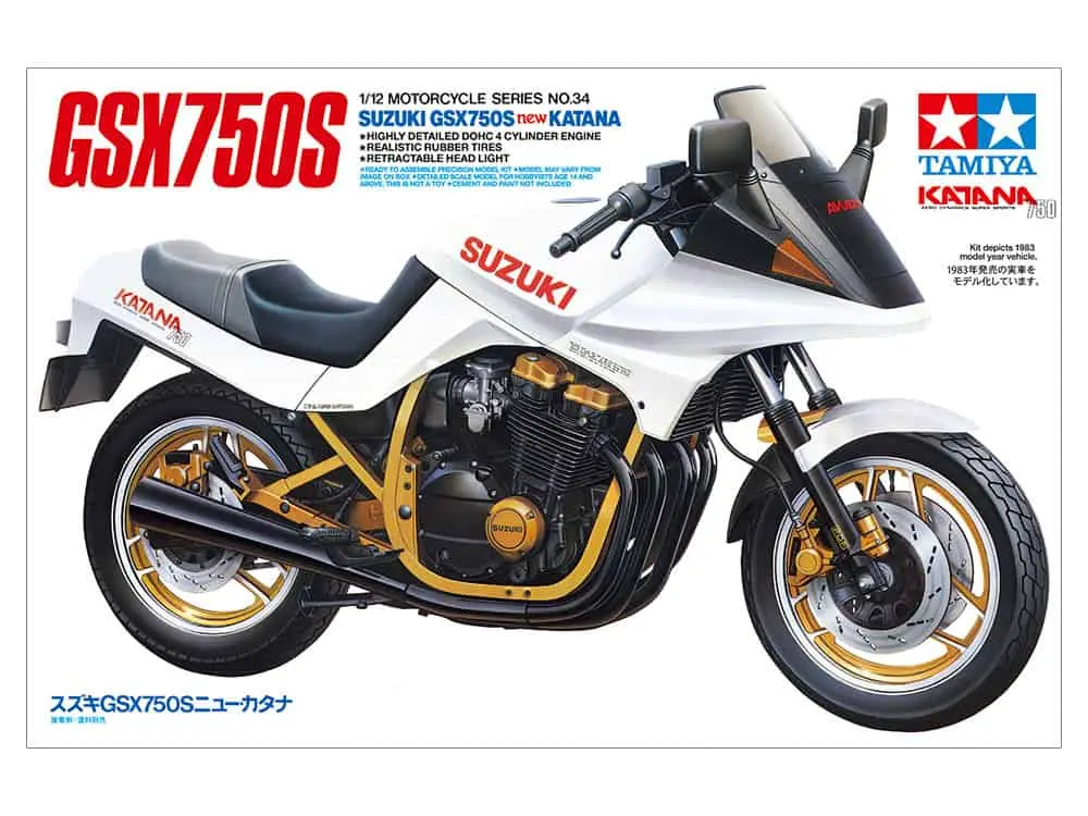 Tamiya 1/12 Suzuki Gsx750s Katana #14034 1