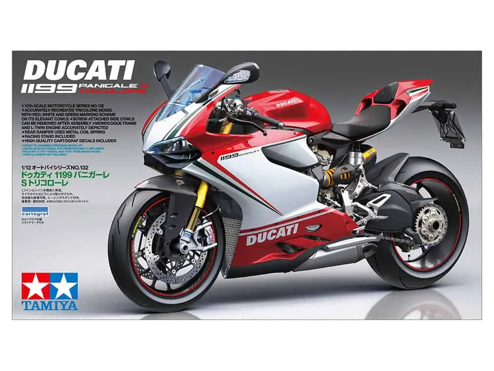 Tamiya 1/12 Ducati 1199 Panigale S Tricolore #14132 1