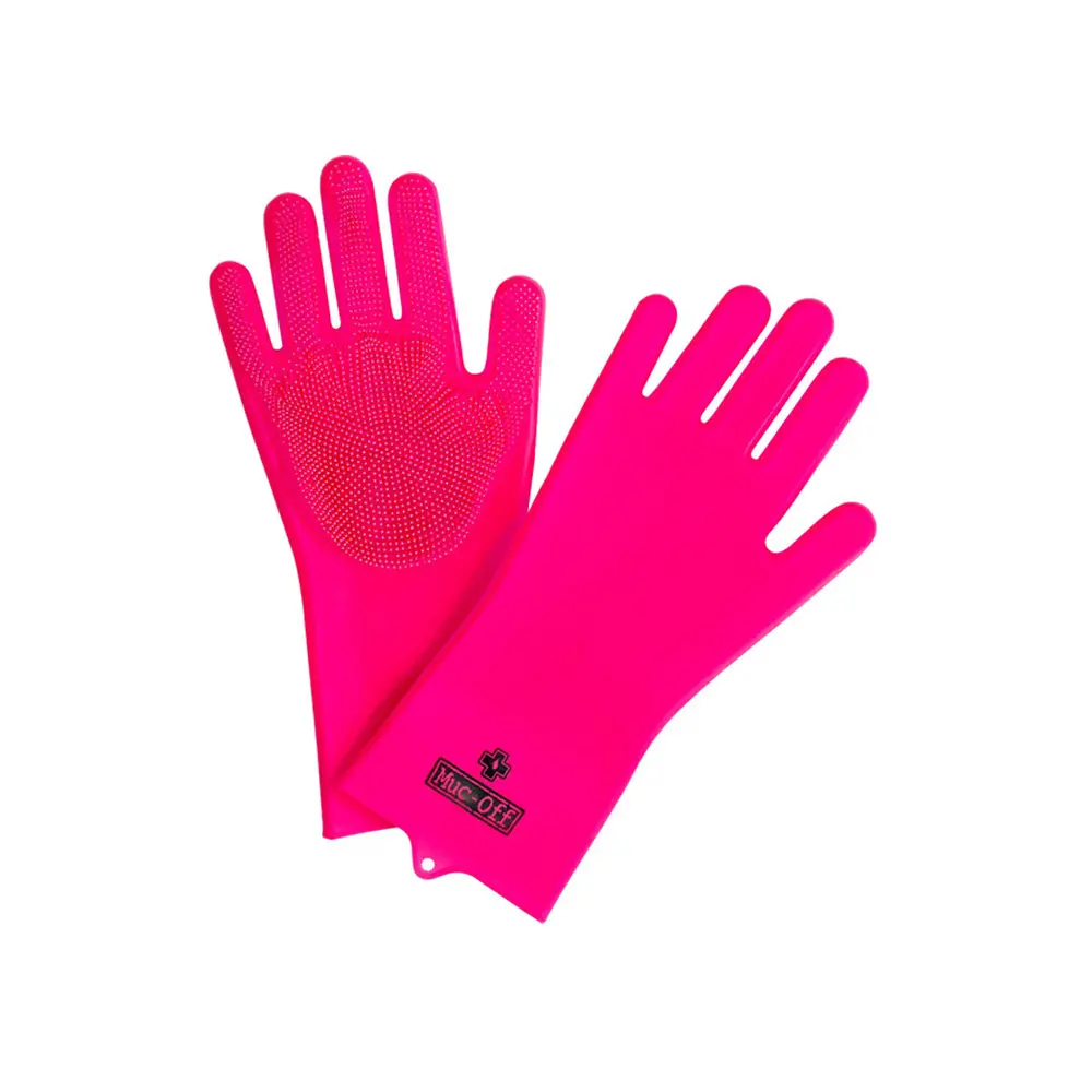 Muc-Off Deep Scrubber Gloves Pink 1