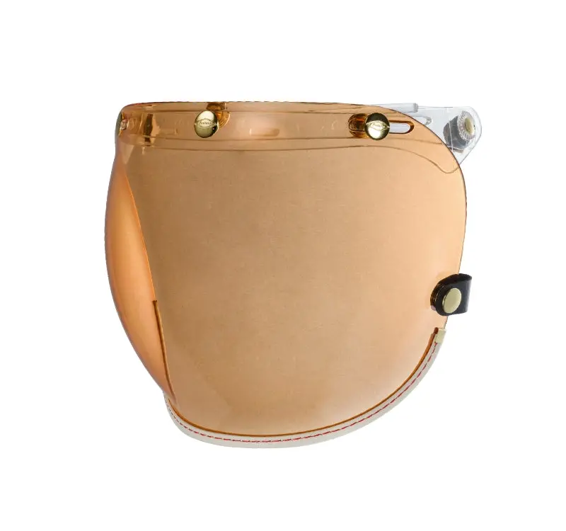 Feture Bubble Visor White Leather Strap 1