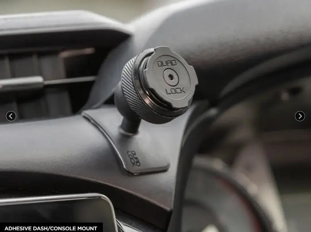 Quadlock Adhesive Dash Console Car Mount 1