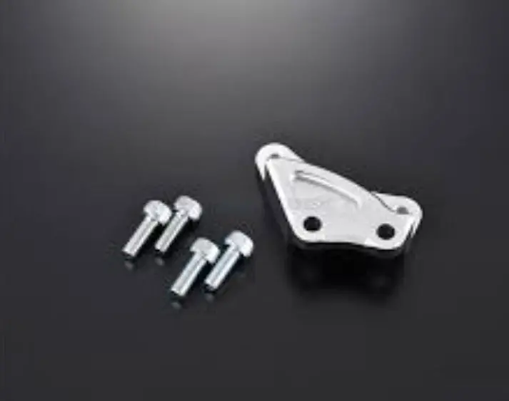 Over Racing Front Caliper Support Brembo 4P/40Mm For Yzf-R3 19~ Silver #83-351-11 1
