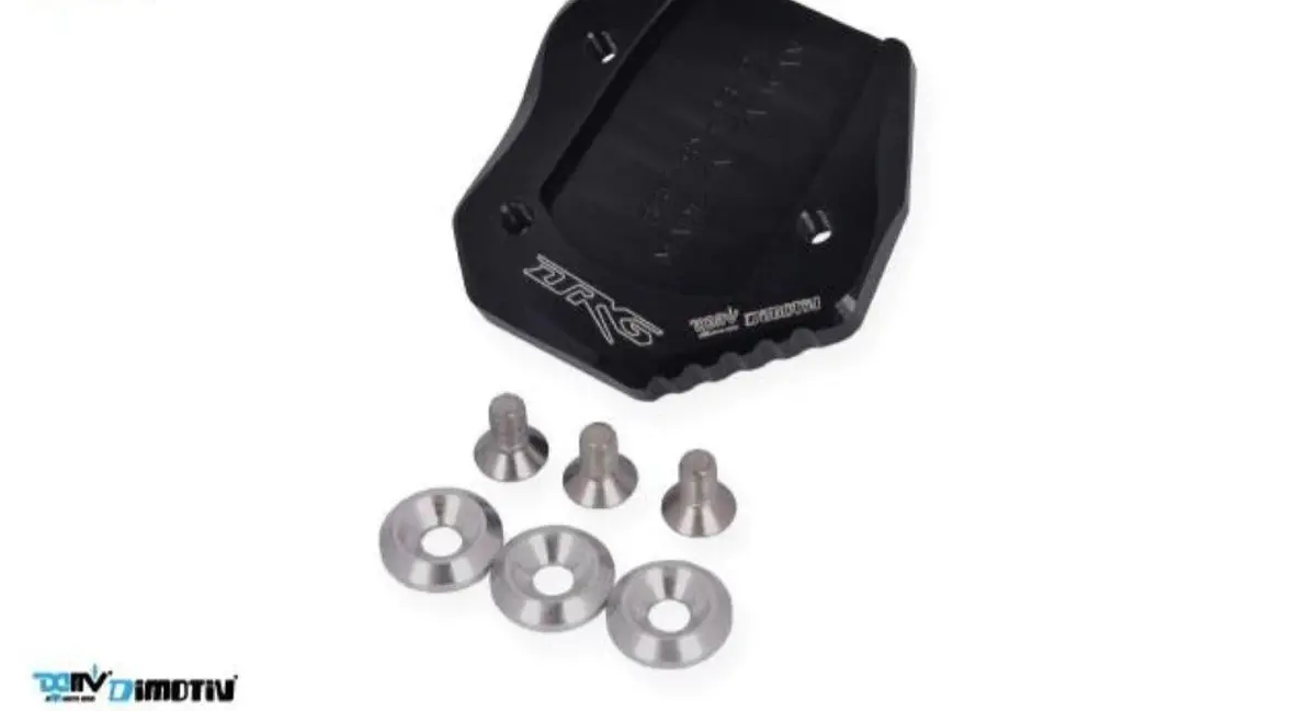 Dmv Side Stand Enlarger For Sym Drg 20~ Black #Di-Sse-Sy-03-K 1