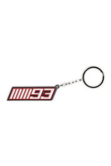 Gp Racing Marc Marquez Mm93 Logo Rubber Keychain 1