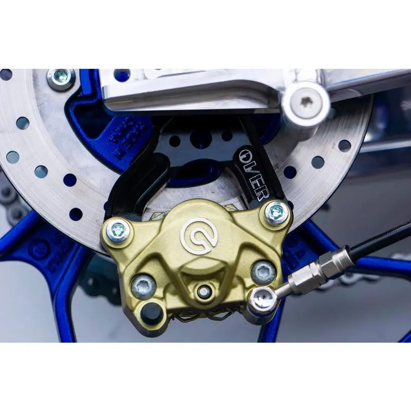 Over Racing Rear Caliper Support Brembo 2P For Yzf-R3 19~ Black #83-351-21B 1