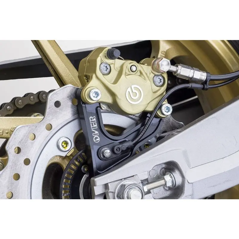 Over Racing Rear Caliper Brembo 2P Support Black For Cbr250rr 17-[83-021-21B] 1