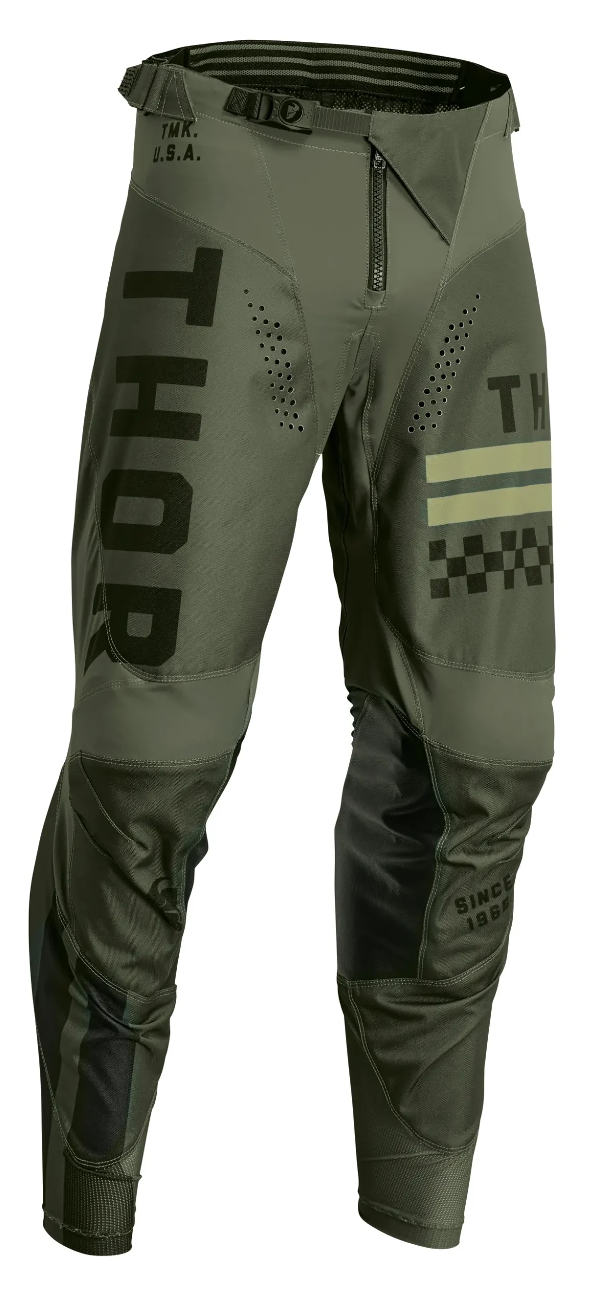 2024 Thor Youth Pulse Combat Army/Black Gear Combo 5