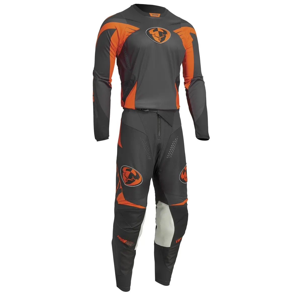 2022 Thor Racing Adult 04 L.E. Pulse Charcoal/Orange Gear Combo 1