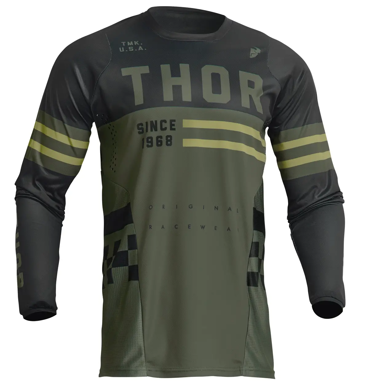 2024 Thor Youth Pulse Combat Army/Black Gear Combo 3