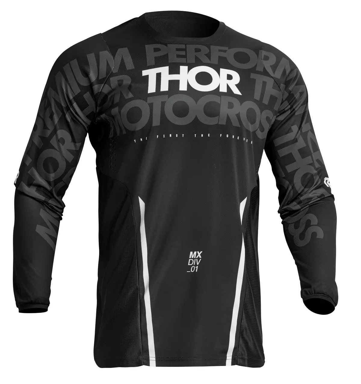 2024 Thor Pulse Mono Black/White Gear Combo 2