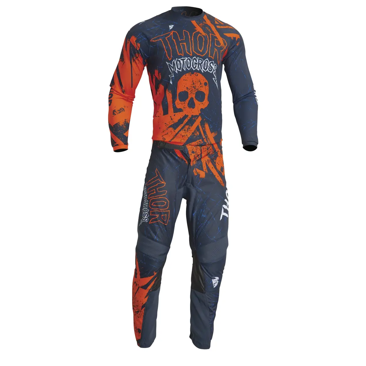 2023 Thor Youth Sector Gnar Midnight/Orange Gear Combo 1