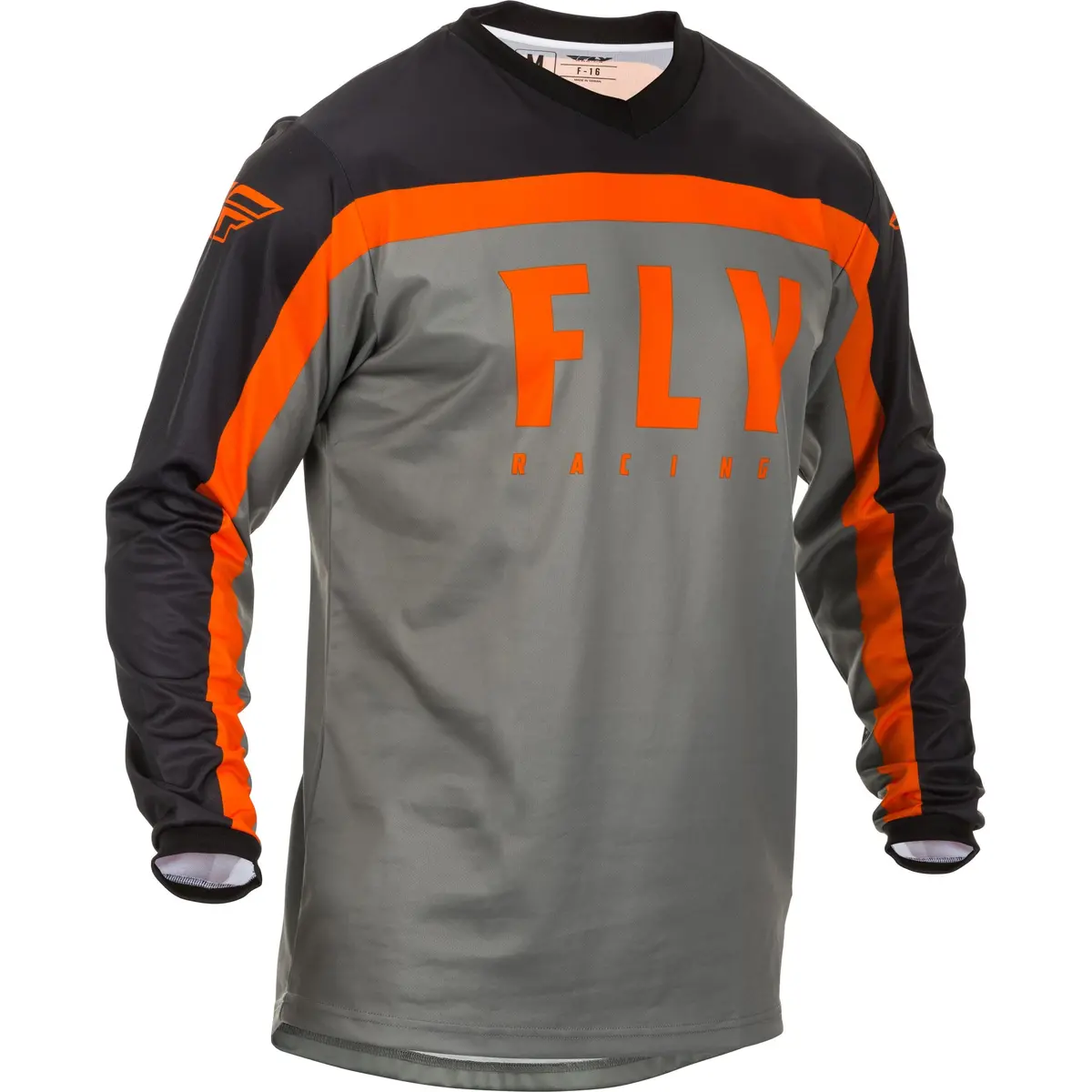 2020 Fly Racing F-16 Grey/Black/Orange Jersey - Youth 1