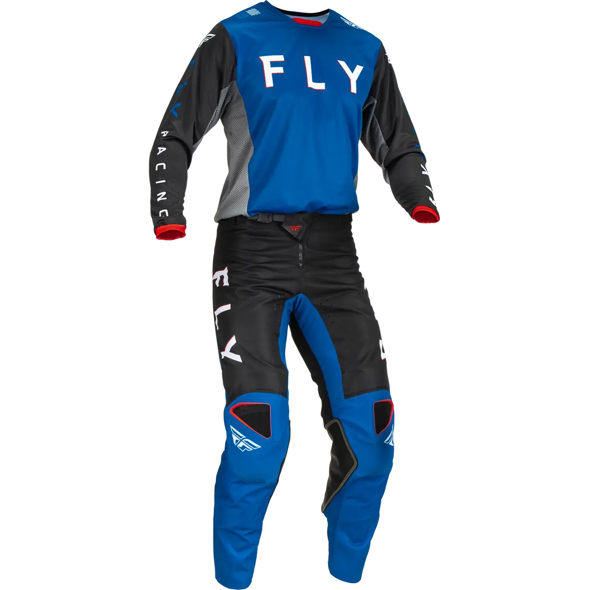 2023 Fly Racing Adult Kinetic Kore Blue/Black Gear Combo 1