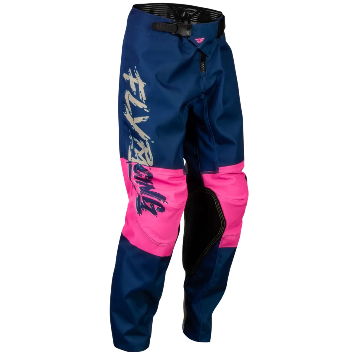 2024 Fly Racing Youth Kinetic Khaos Light Pink/Navy/Tan Gear Combo 4