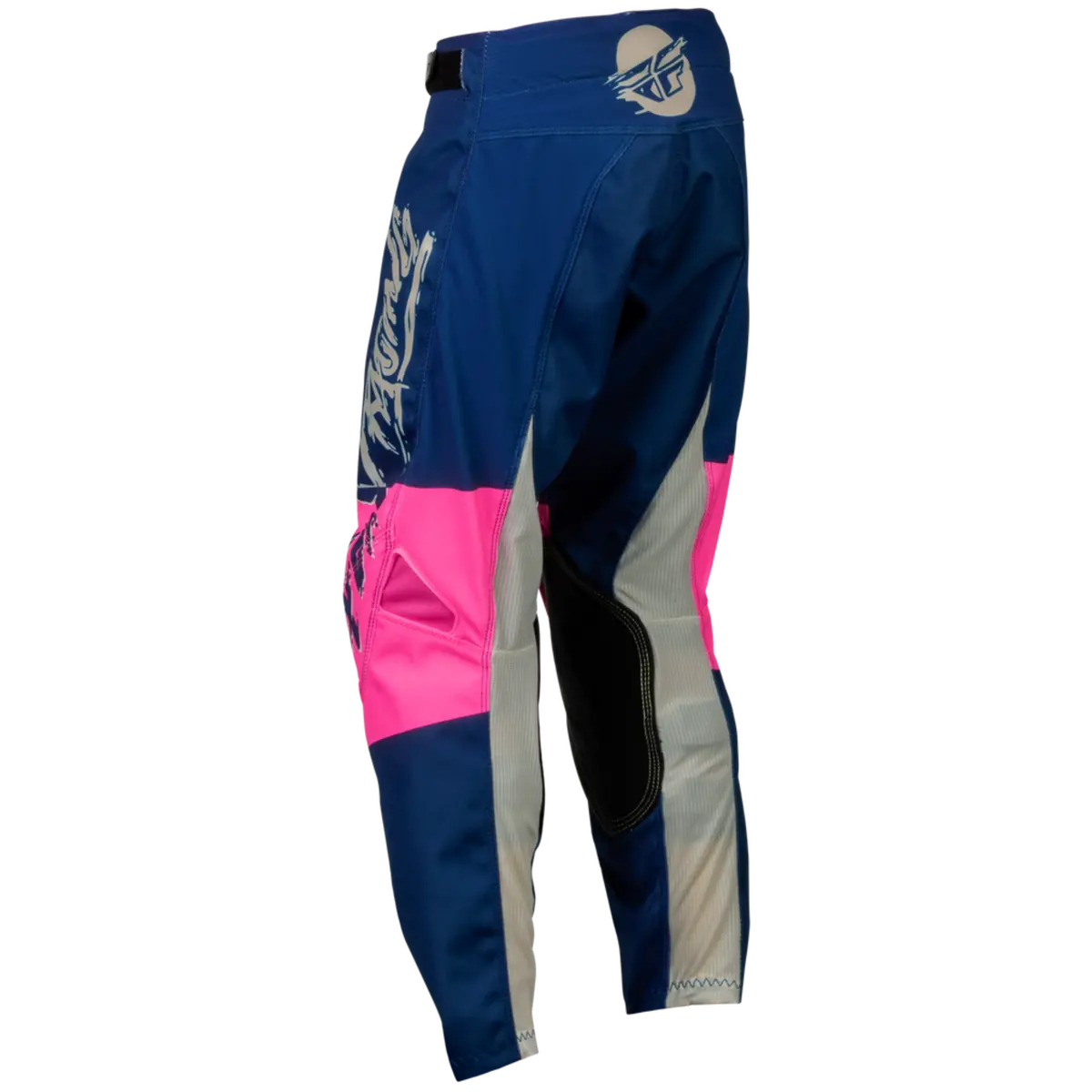 2024 Fly Racing Youth Kinetic Khaos Light Pink/Navy/Tan Gear Combo 6