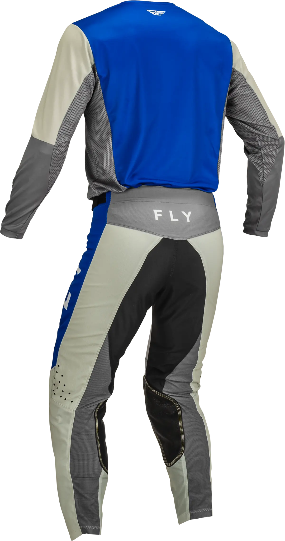 2023 Fly Racing Adult Kinetic Jet Blue/Grey/White Gear Combo 2