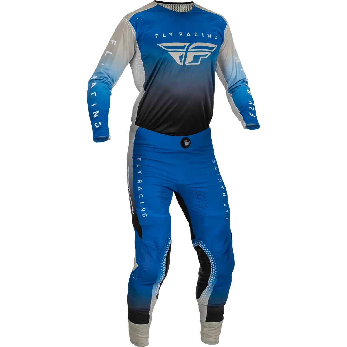 2023 Fly Racing Adult Lite Blue/Grey/Black Gear Combo 1