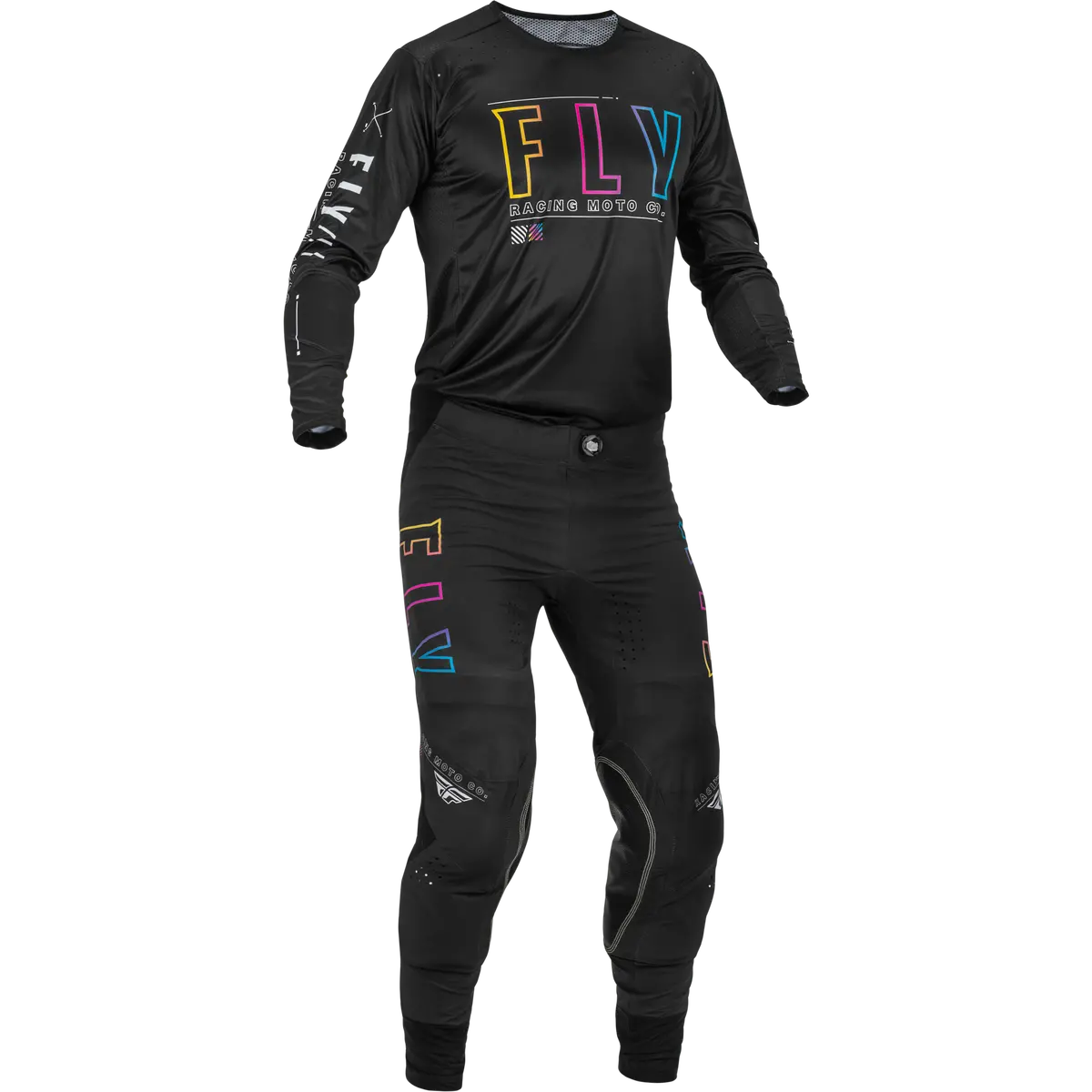 2023 Fly Racing Adult Lite S.E. Avenge Black/Sunset Gear Combo 1