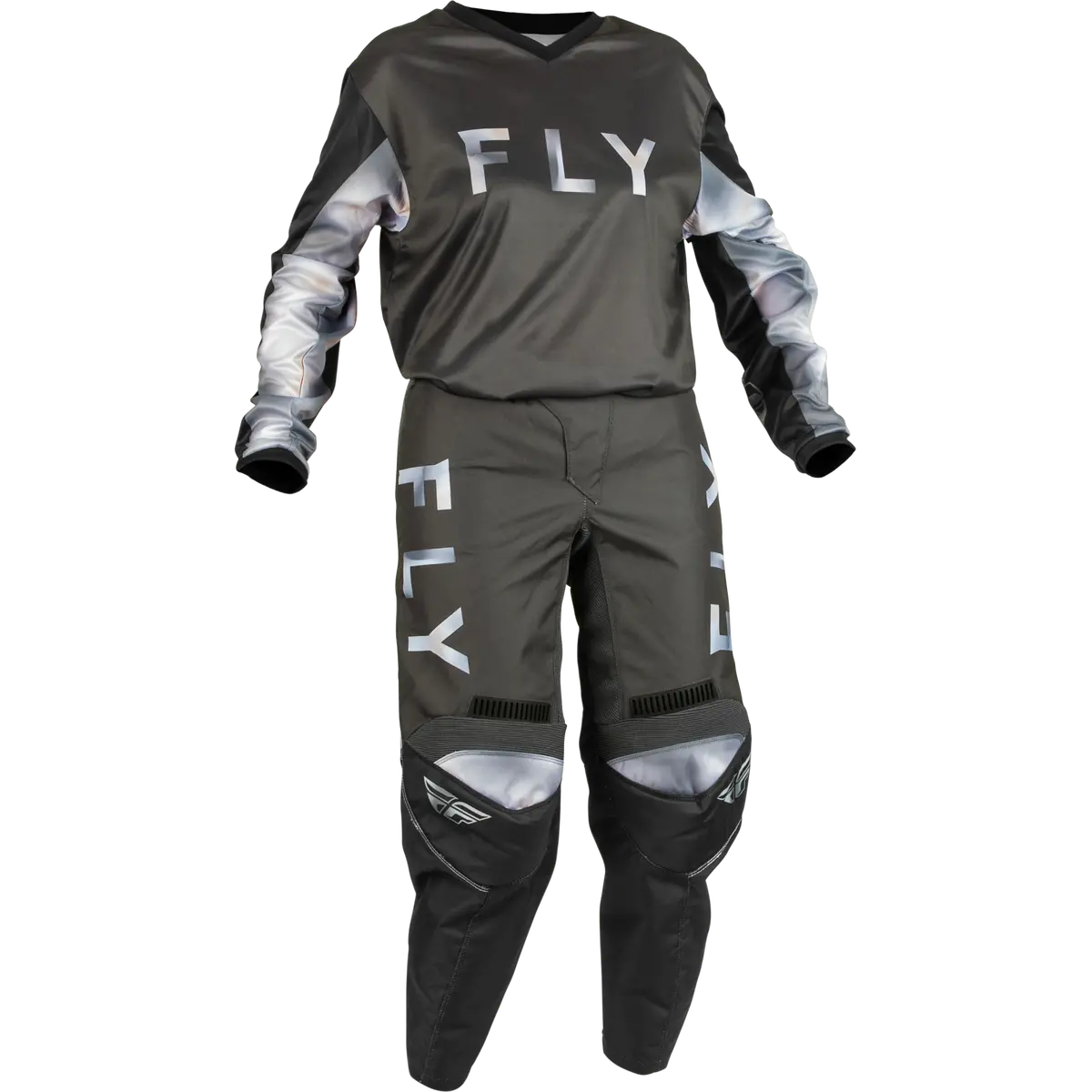2023 Fly Racing Women's F-16 Black/Grey Gear Combo 1