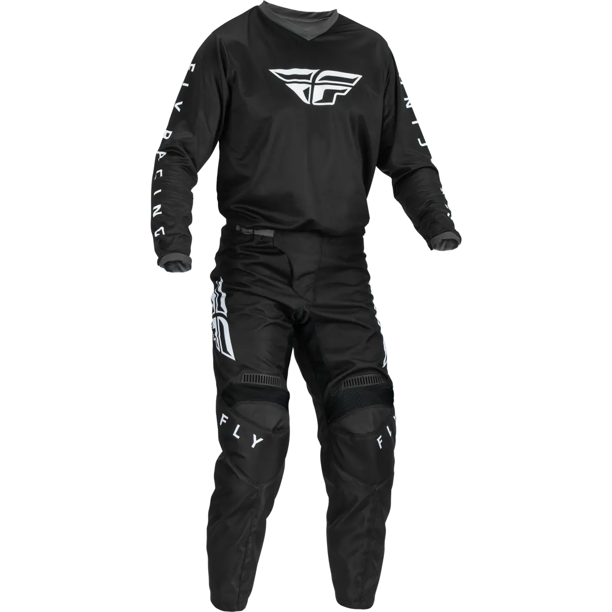 2023 Fly Racing Adult F-16 Black/White Gear Combo 1