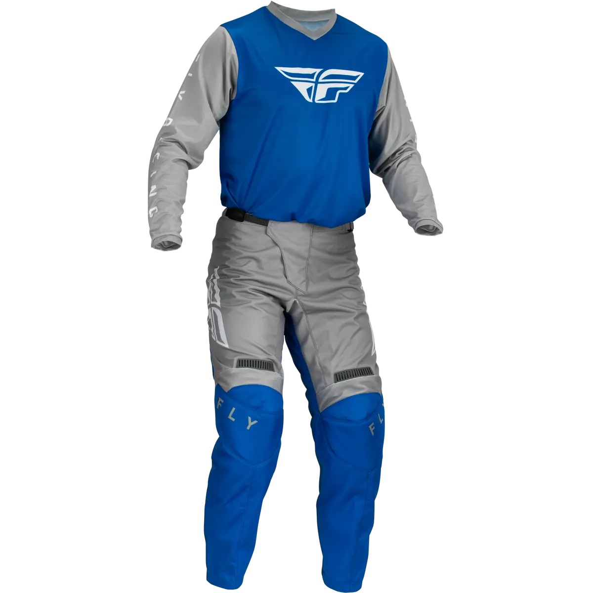 2023 Fly Racing Adult F-16 Blue/Grey Gear Combo 1