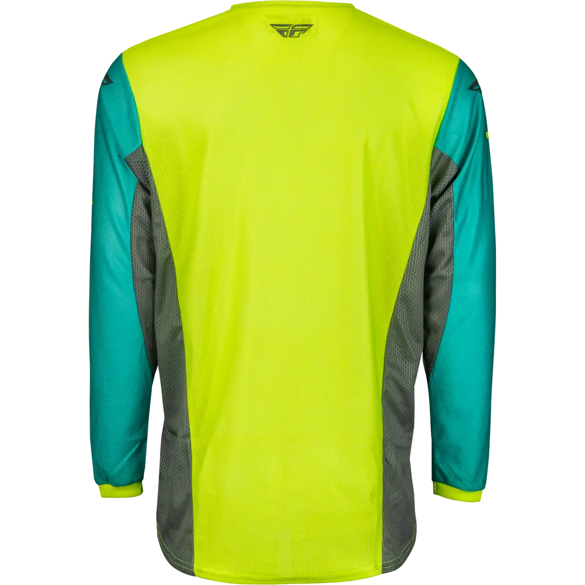 2023.5 Fly Racing Kinetic Mesh Kore Hi-Vis/Teal/Grey Gear Combo - Adult 3