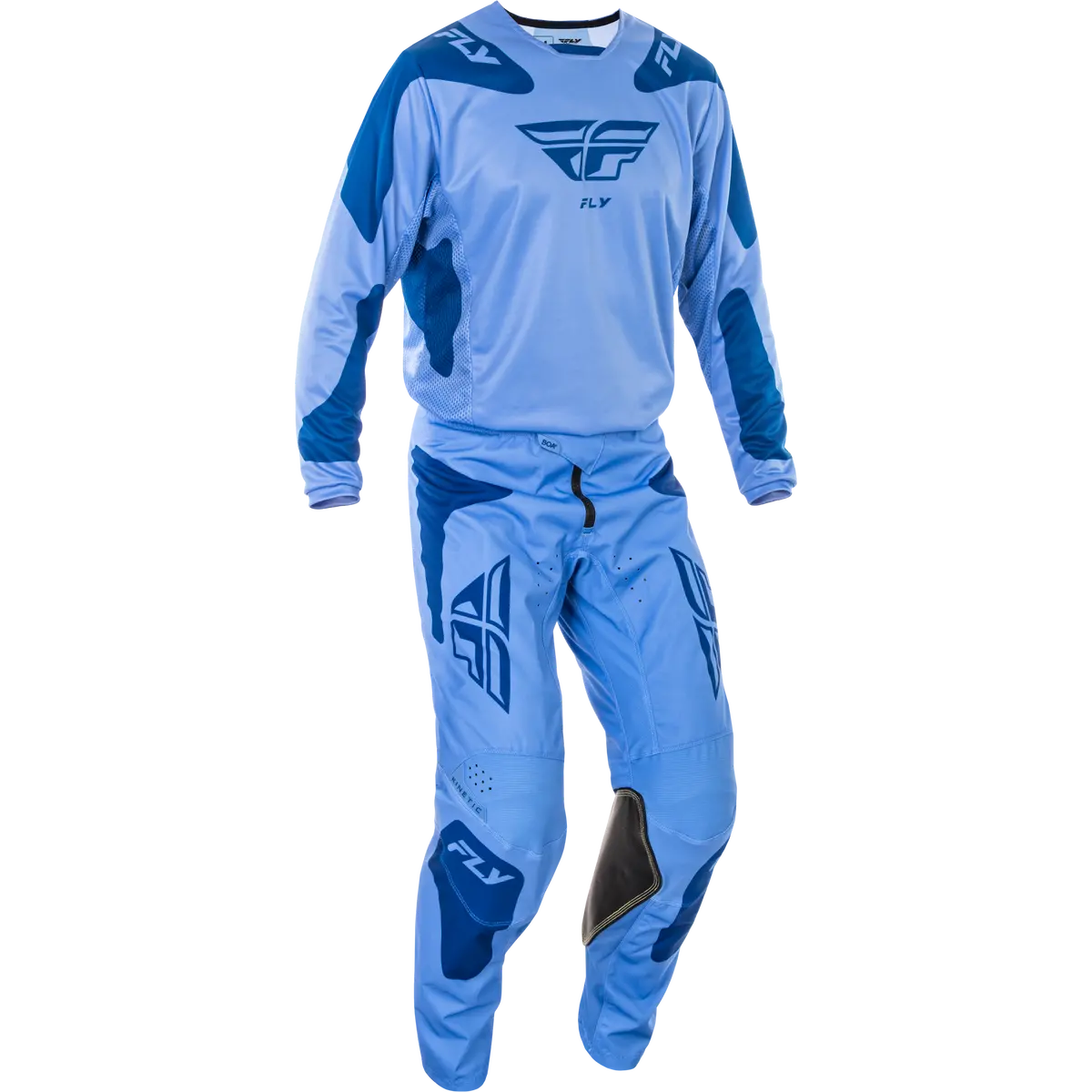 2025 Fly Racing Adult Kinetic Sym Ultramarine/Dark Blue Gear Combo 1