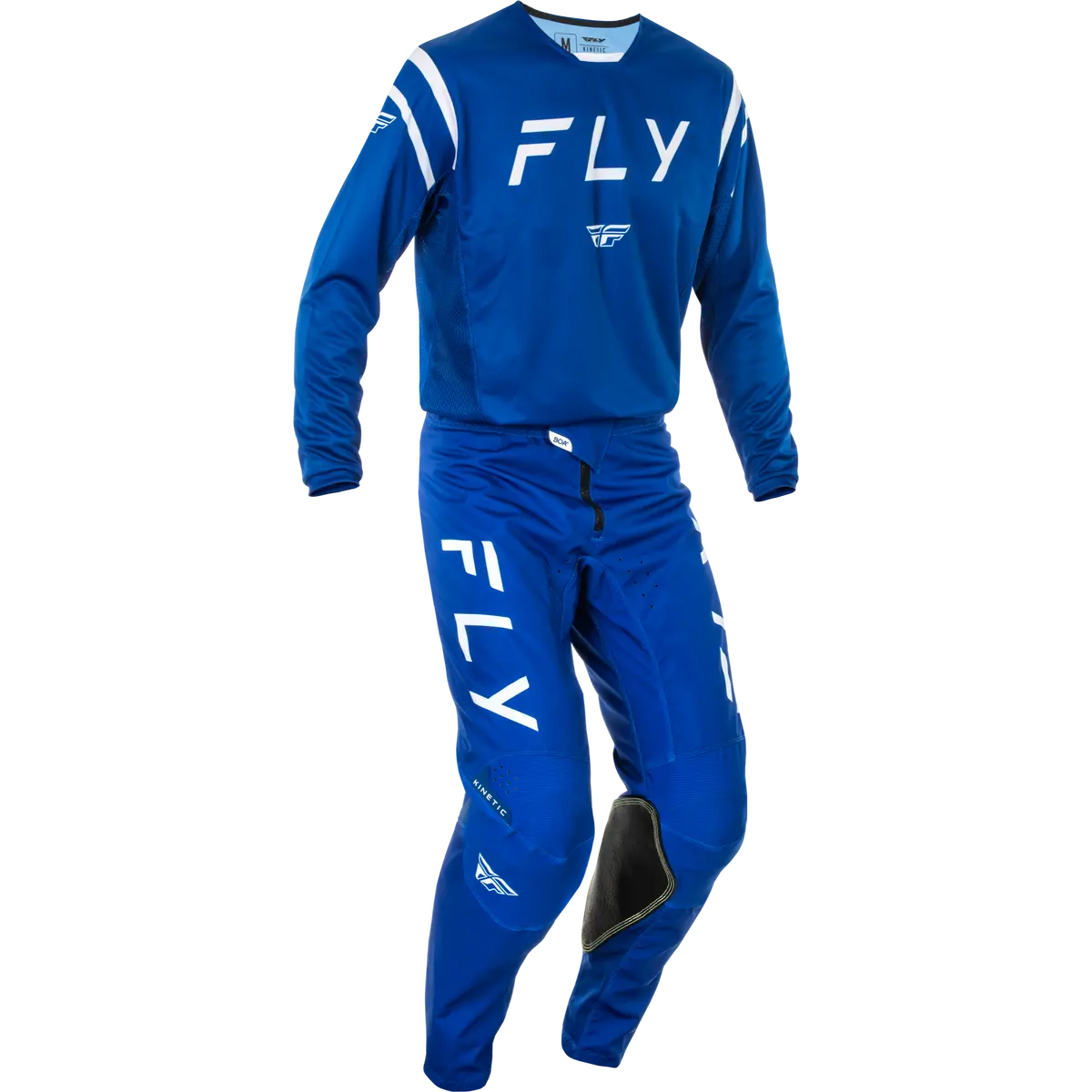 2025 Fly Racing Adult Kinetic Center Navy/White Gear Combo 1