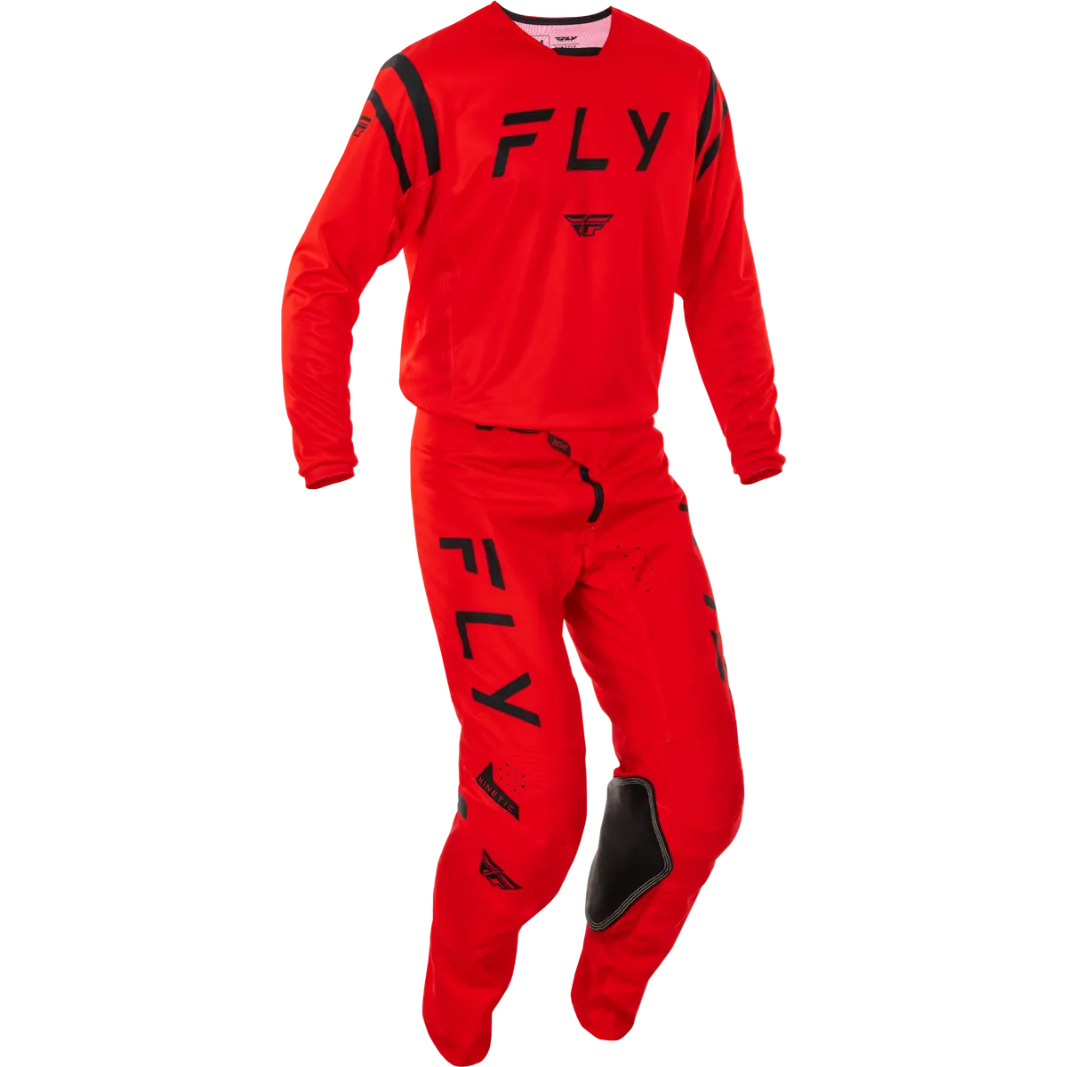 2025 Fly Racing Adult Kinetic Center Red/Black Gear Combo 1