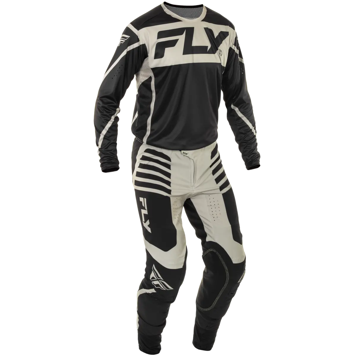 2025 Fly Racing Adult Lite Black/Grey Gear Combo 1