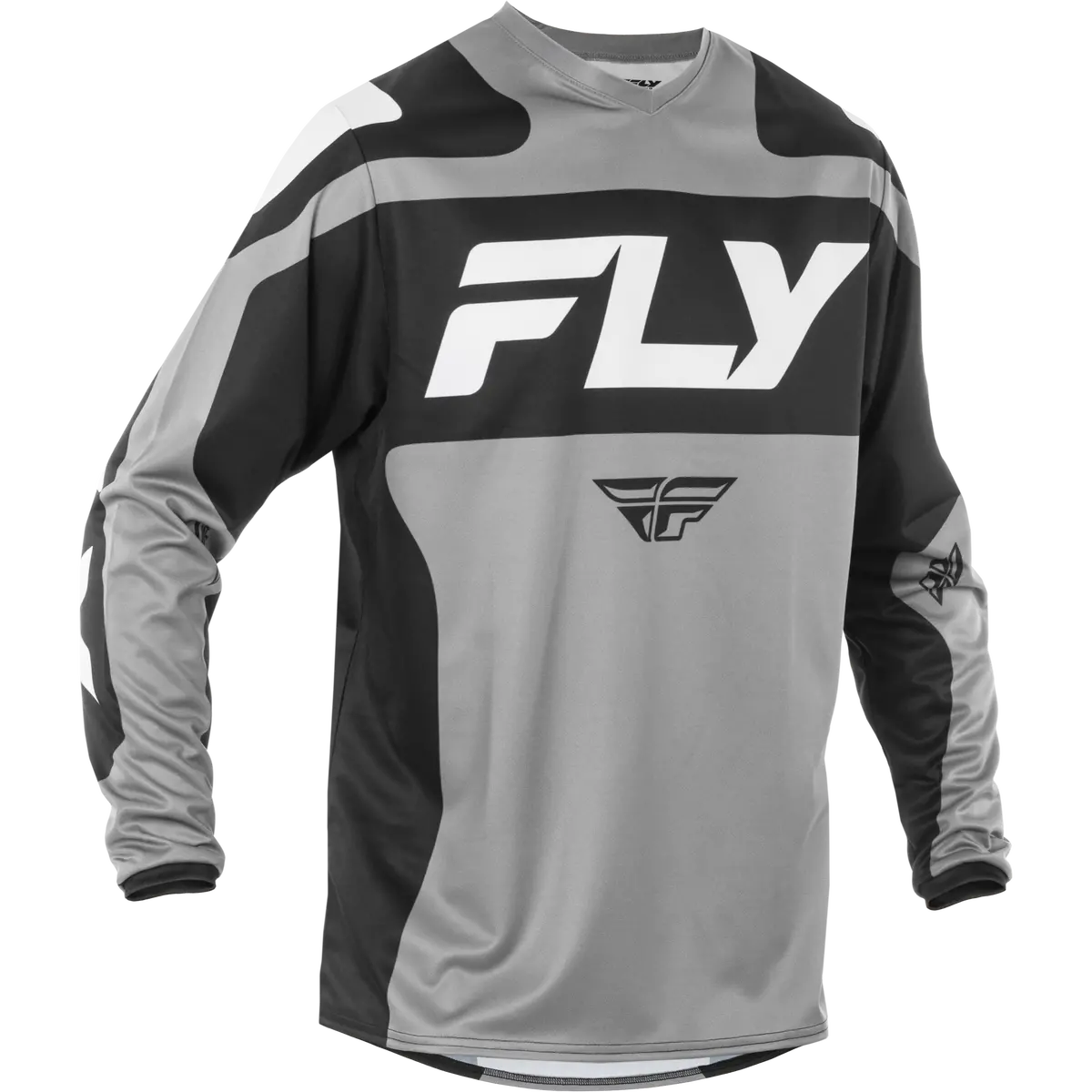 2025 Fly Racing Adult F-16 Grey/Black/White Gear Combo 3