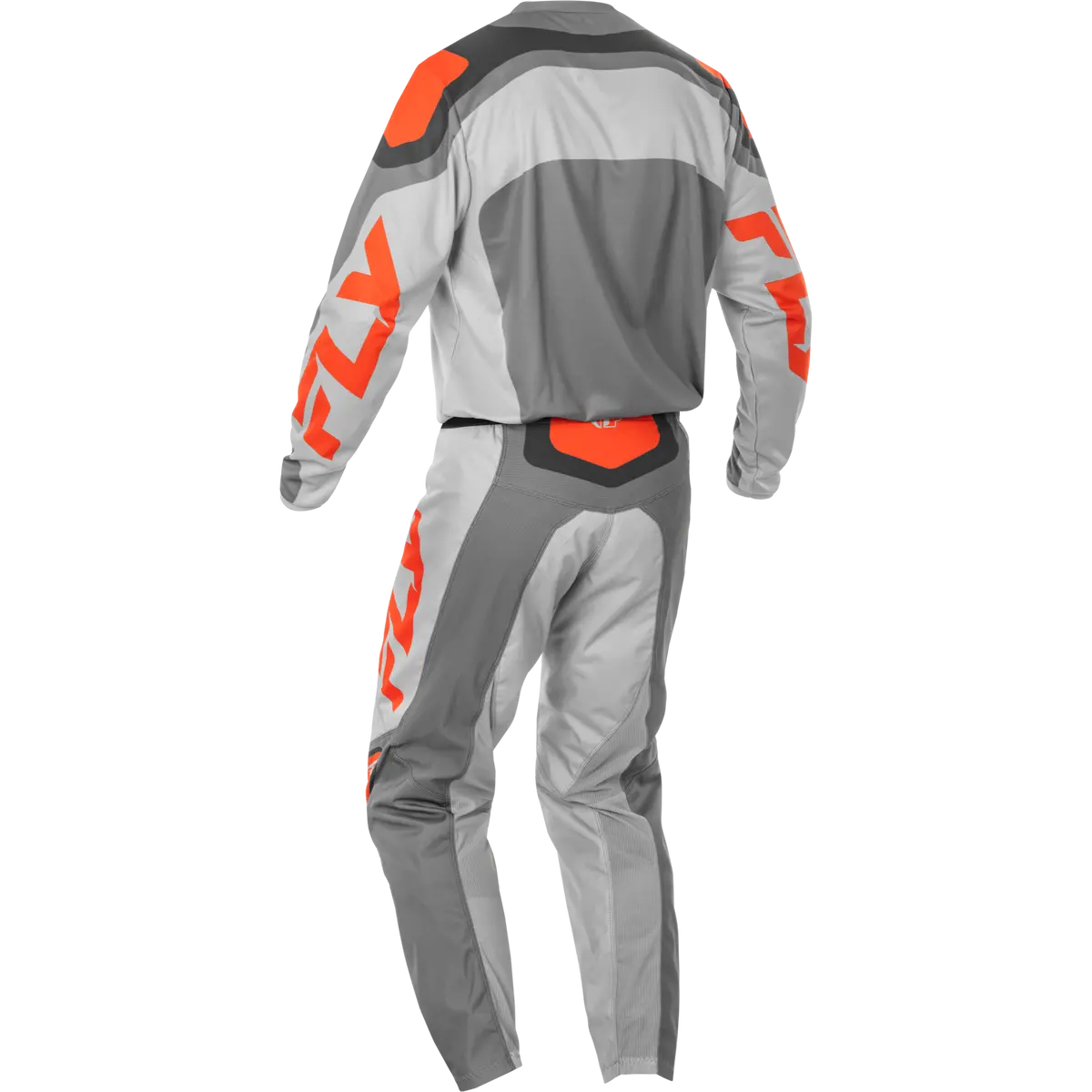 2025 Fly Racing Adult F-16 Grey/Orange Gear Combo 2