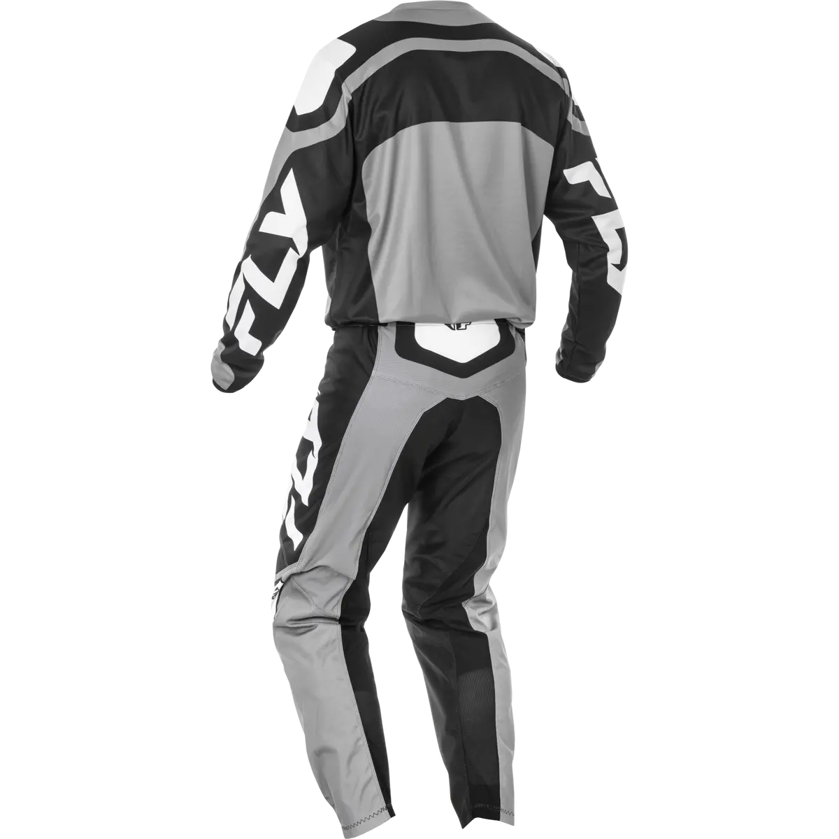 2025 Fly Racing Adult F-16 Grey/Black/White Gear Combo 2