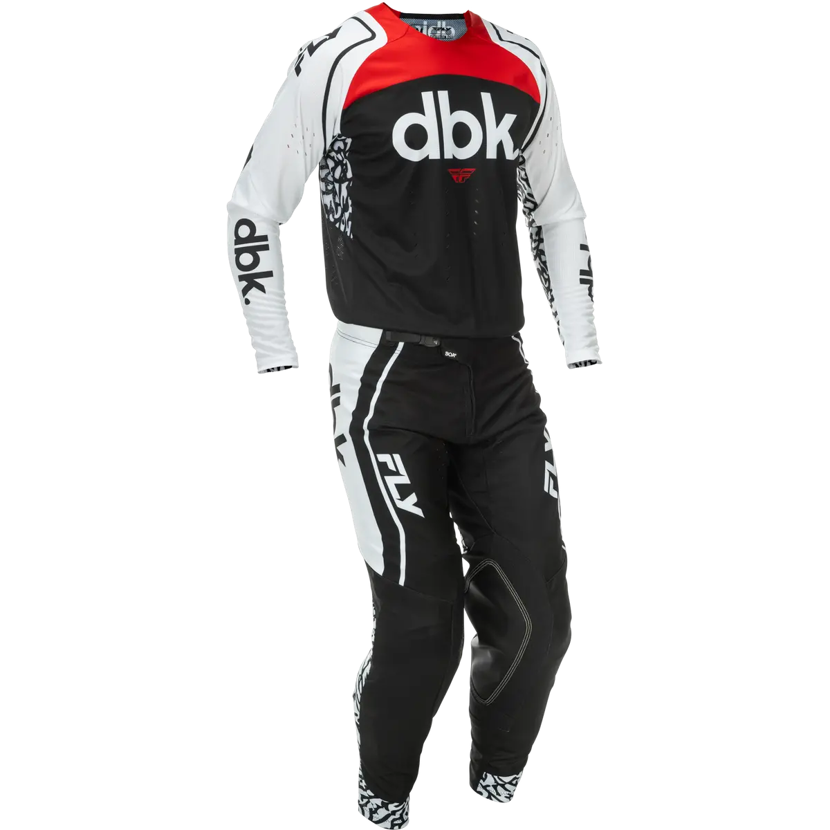 2026 Fly Racing Adult Evolution Dst Dbk Gear Combo - Black/White/Red 1