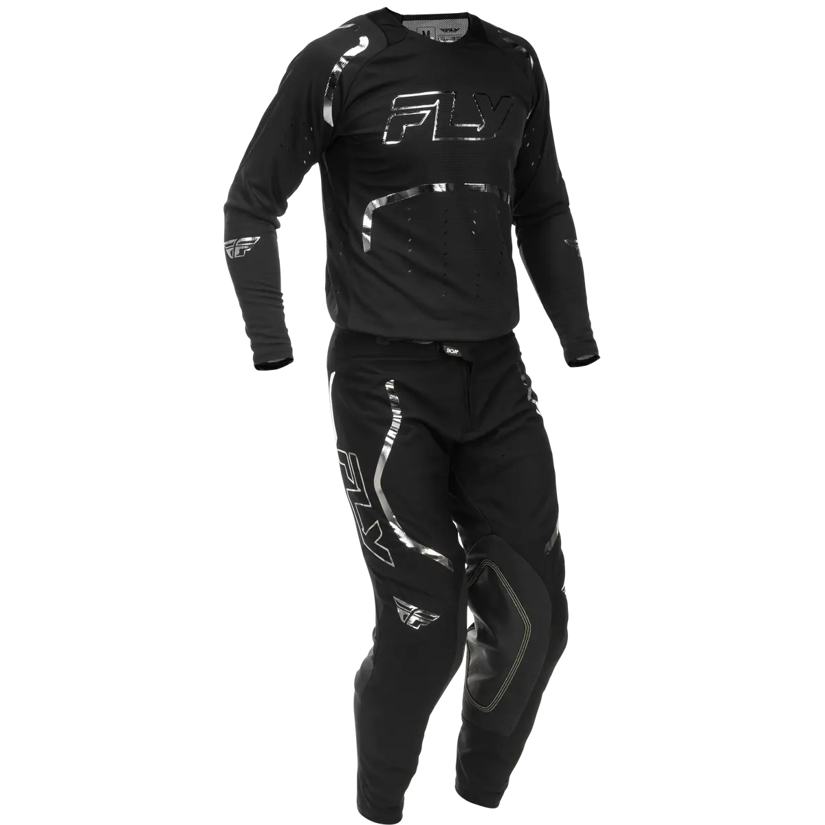 2026 Fly Racing Adult Evolution Dst Se Spark Gear Combo - Black/Silver 1