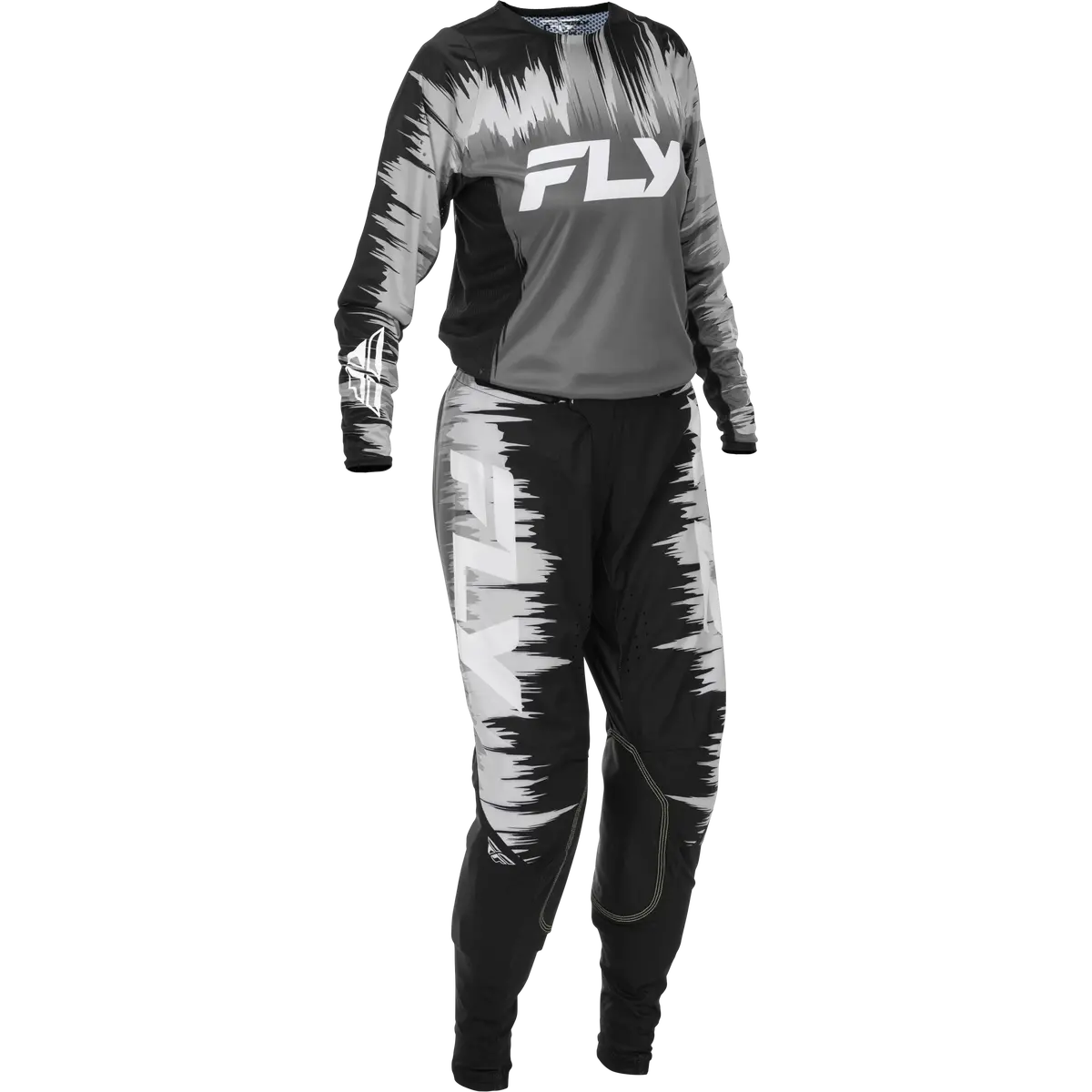 2026 Fly Racing Adult Women's Lite Gear Combo - Black/Grey/White 1