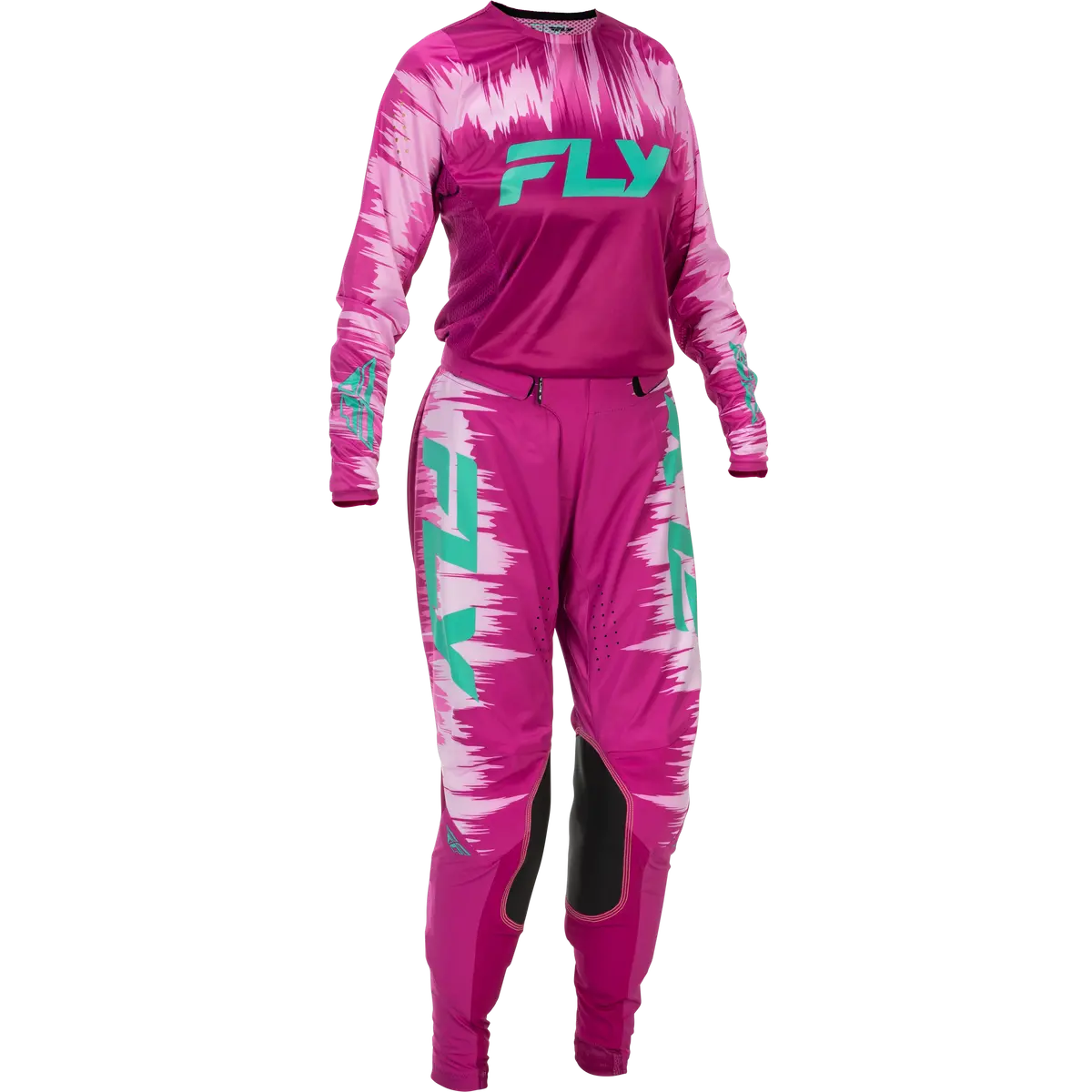 2026 Fly Racing Adult Women's Lite Gear Combo - Pink/Turquoise 1