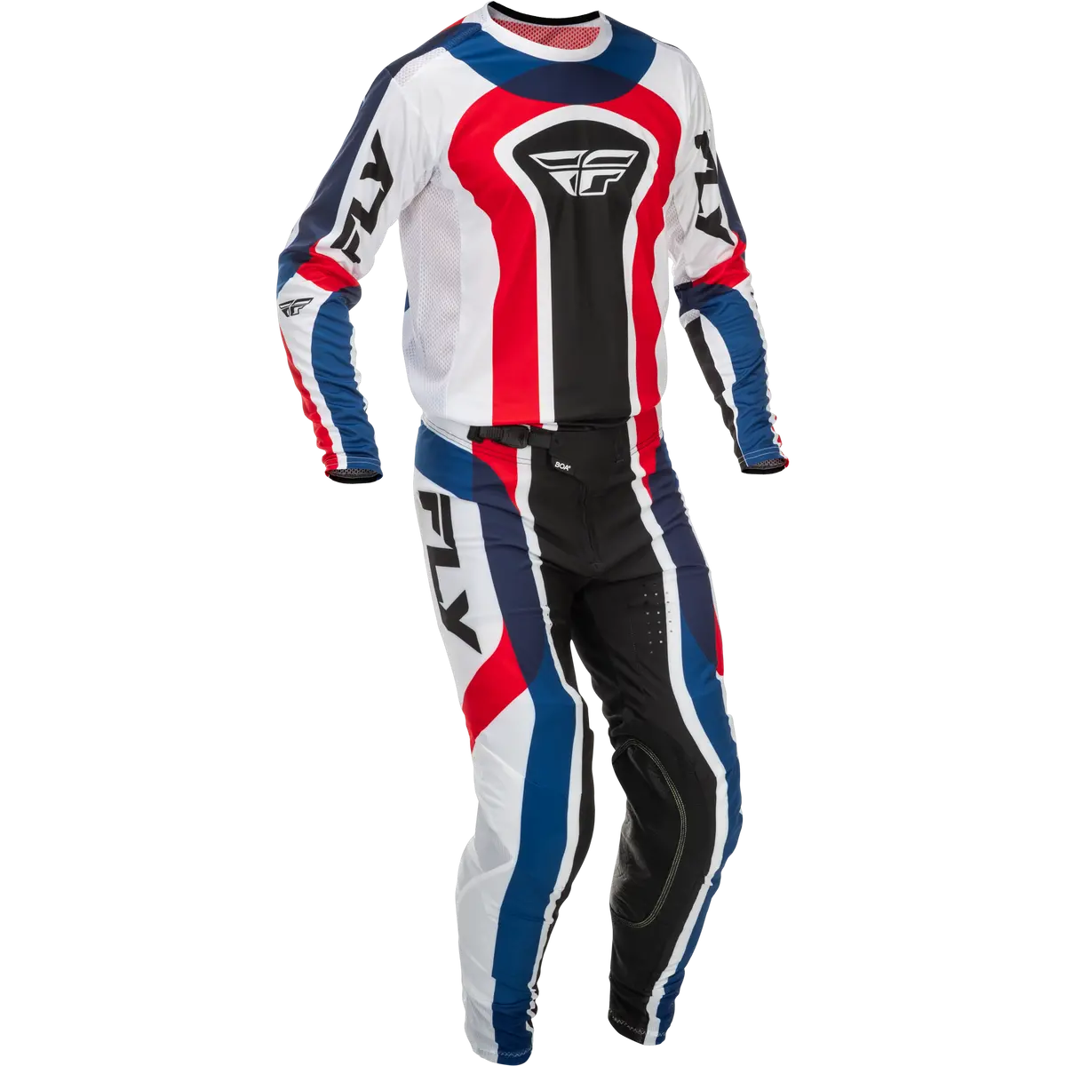 2026 Fly Racing Adult Lite Gear Combo - Red/White/Blue 1