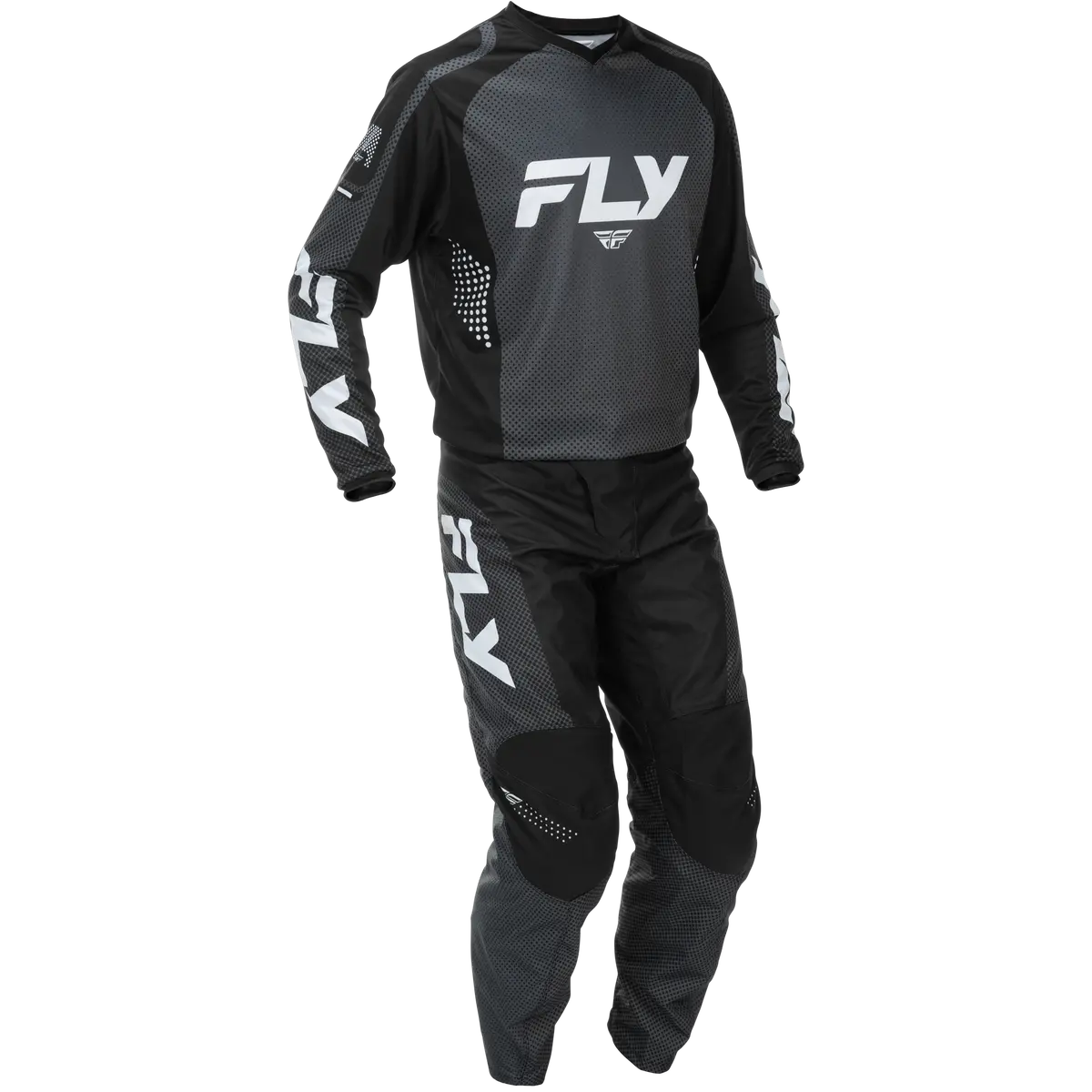 2026 Fly Racing Adult F-16 Gear Combo - Black/White 1
