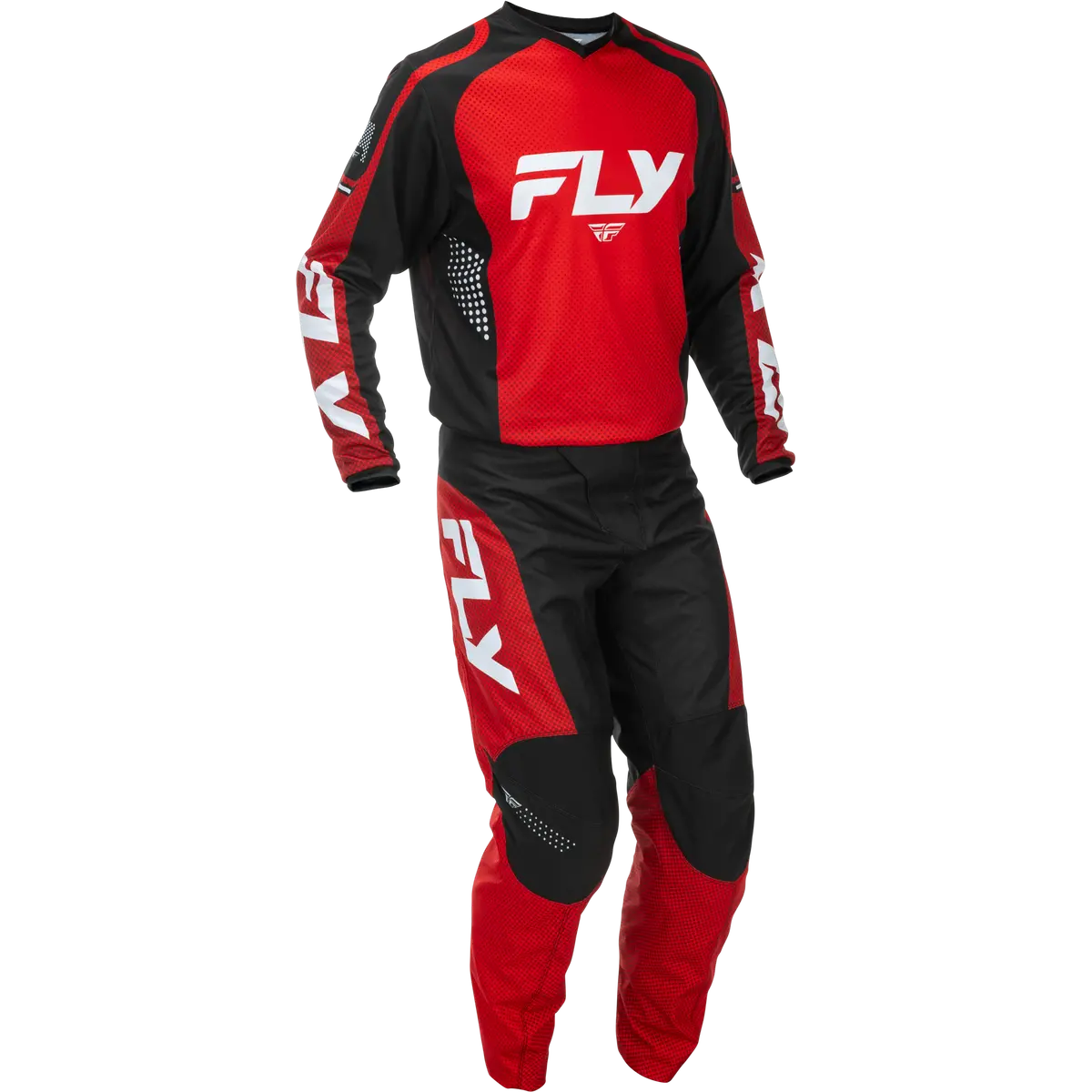 2026 Fly Racing Adult F-16 Gear Combo - Red/Black/White 1